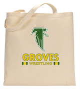 Groves HS Wrestling Stacked - Tote Bag