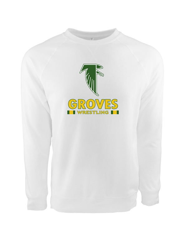 Groves HS Wrestling Stacked - Crewneck Sweatshirt