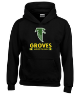 Groves HS Wrestling Stacked - Cotton Hoodie