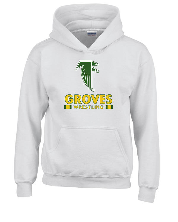 Groves HS Wrestling Stacked - Cotton Hoodie