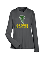 Groves HS Wrestling Stacked - Womens Performance Long Sleeve