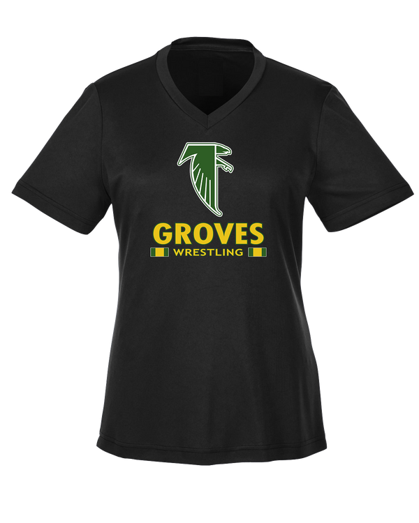 Groves HS Wrestling Stacked - Womens Performance Shirt