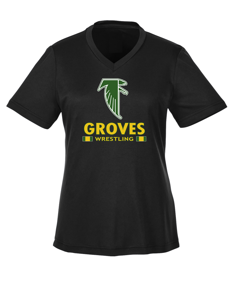 Groves HS Wrestling Stacked - Womens Performance Shirt