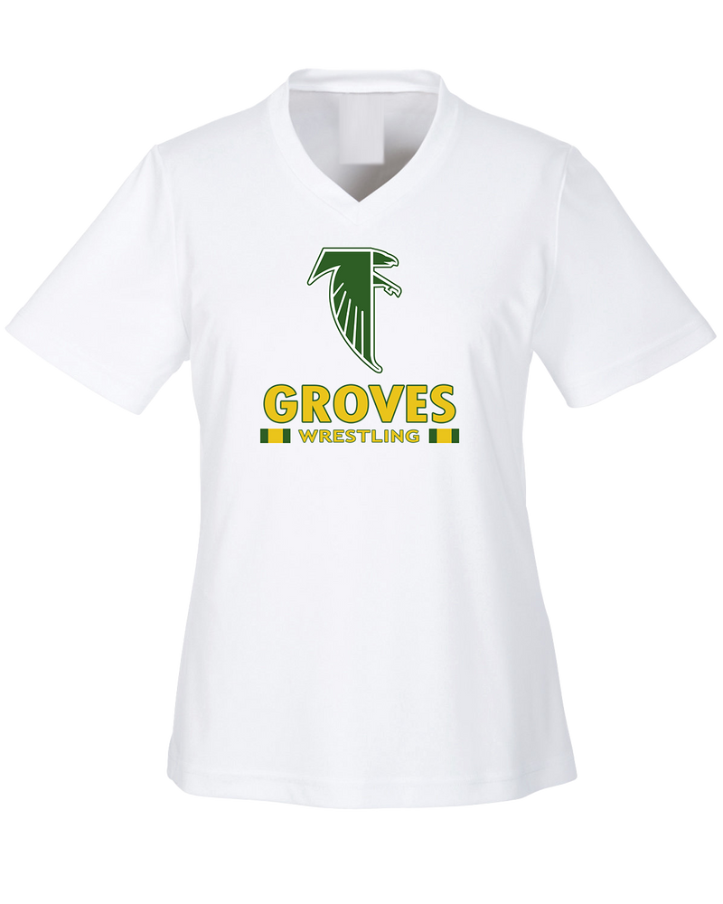 Groves HS Wrestling Stacked - Womens Performance Shirt