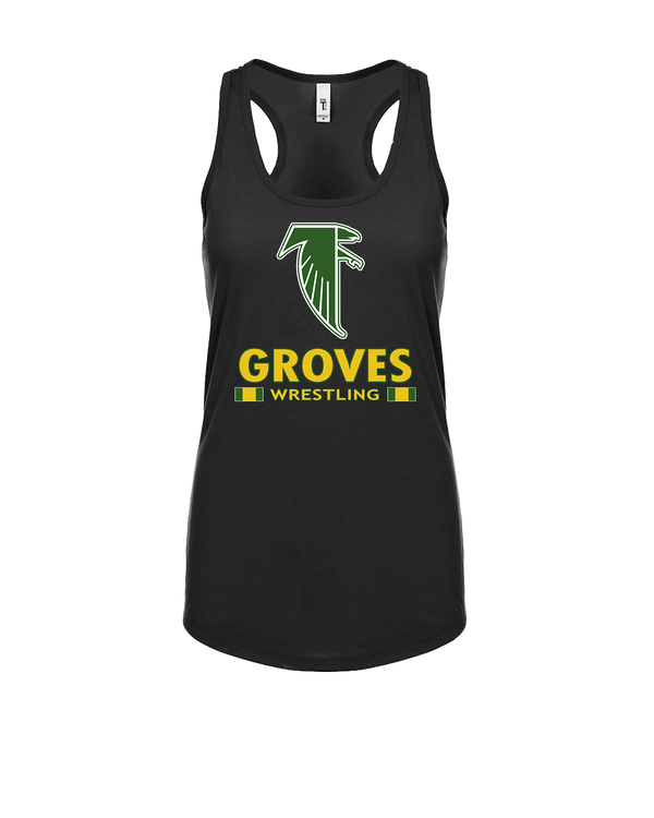 Groves HS Wrestling Stacked - Womens Tank Top