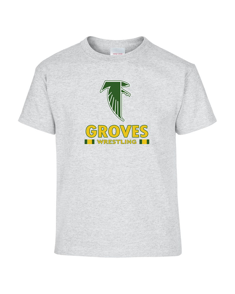 Groves HS Wrestling Stacked - Youth T-Shirt