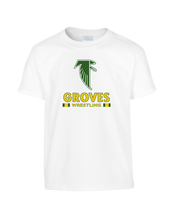 Groves HS Wrestling Stacked - Youth T-Shirt