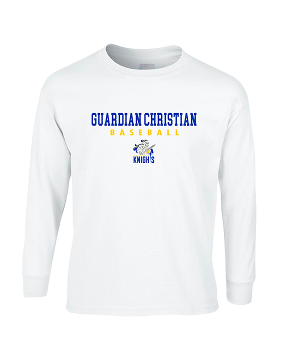 Guardian Christian Academy Baseball Block - Cotton Longsleeve