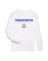 Guardian Christian Academy Baseball Block - Performance Longsleeve