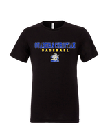 Guardian Christian Academy Baseball Block - Tri-Blend Shirt