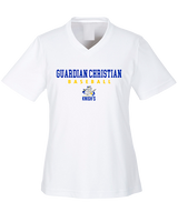 Guardian Christian Academy Baseball Block - Womens Performance Shirt