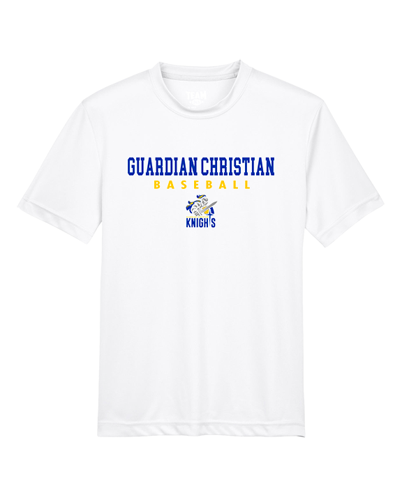 Guardian Christian Academy Baseball Block - Youth Performance Shirt