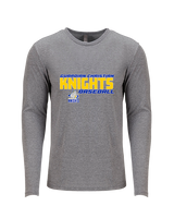 Guardian Christian Academy Baseball Bold - Tri-Blend Long Sleeve