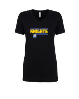 Guardian Christian Academy Baseball Bold - Womens Vneck