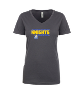 Guardian Christian Academy Baseball Bold - Womens Vneck
