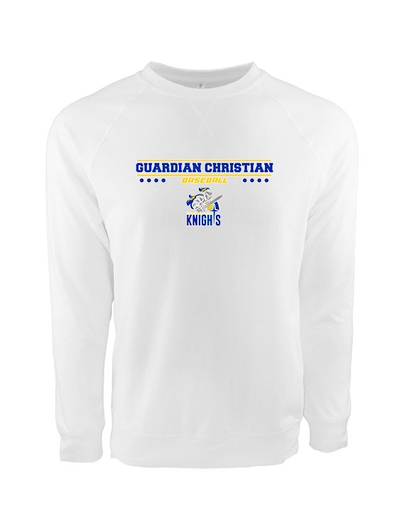 Guardian Christian Academy Baseball Border - Crewneck Sweatshirt