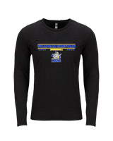 Guardian Christian Academy Baseball Border - Tri-Blend Long Sleeve