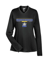 Guardian Christian Academy Baseball Border - Womens Performance Longsleeve