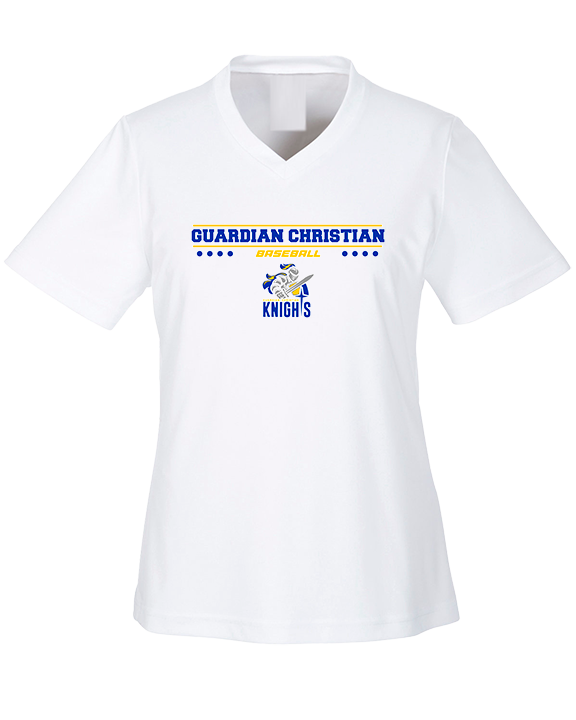 Guardian Christian Academy Baseball Border - Womens Performance Shirt