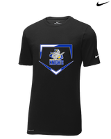 Guardian Christian Academy Baseball Plate - Mens Nike Cotton Poly Tee