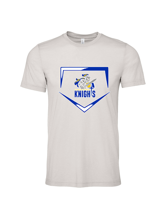 Guardian Christian Academy Baseball Plate - Tri-Blend Shirt