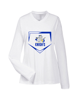 Guardian Christian Academy Baseball Plate - Womens Performance Longsleeve