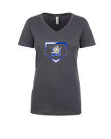Guardian Christian Academy Baseball Plate - Womens Vneck