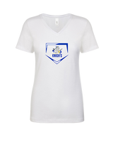 Guardian Christian Academy Baseball Plate - Womens Vneck