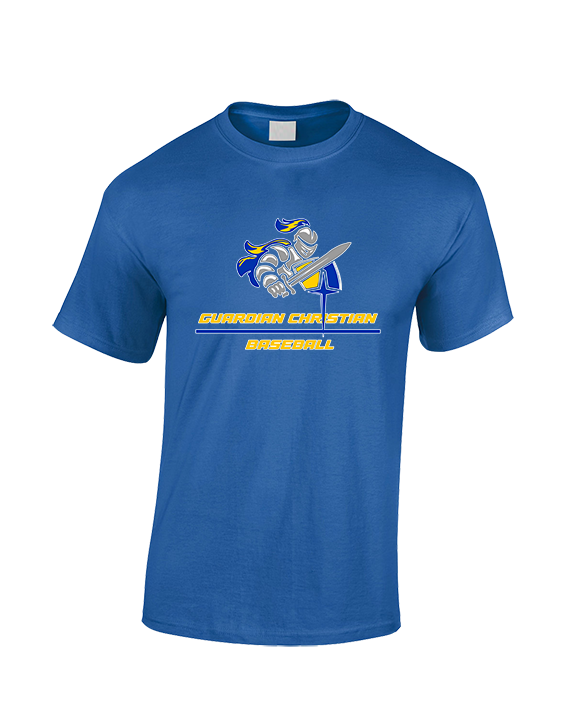 Guardian Christian Academy Baseball Split - Cotton T-Shirt