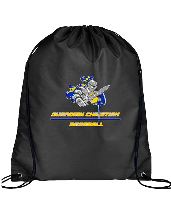 Guardian Christian Academy Baseball Split - Drawstring Bag