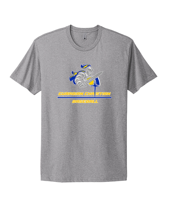 Guardian Christian Academy Baseball Split - Mens Select Cotton T-Shirt