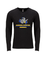 Guardian Christian Academy Baseball Split - Tri-Blend Long Sleeve