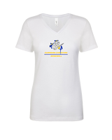 Guardian Christian Academy Baseball Split - Womens Vneck
