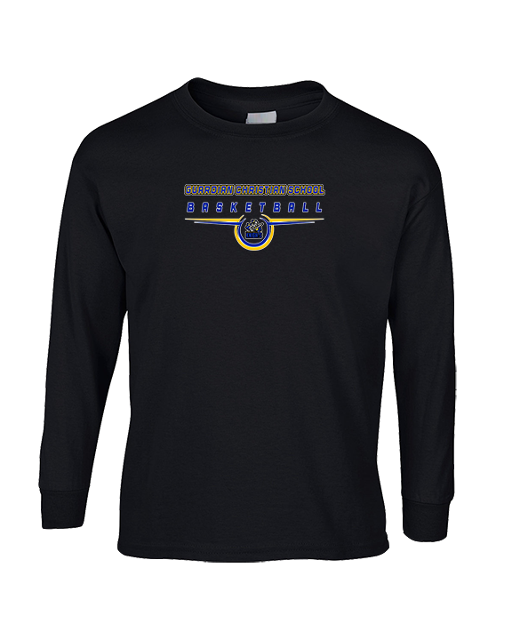 Guardian Christian Academy Basketball Design - Cotton Longsleeve