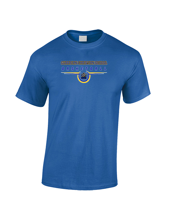 Guardian Christian Academy Basketball Design - Cotton T-Shirt