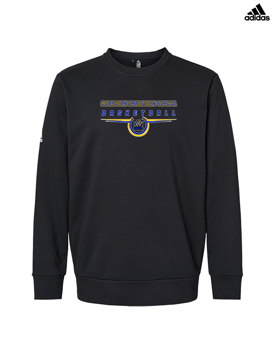Guardian Christian Academy Basketball Design - Mens Adidas Crewneck