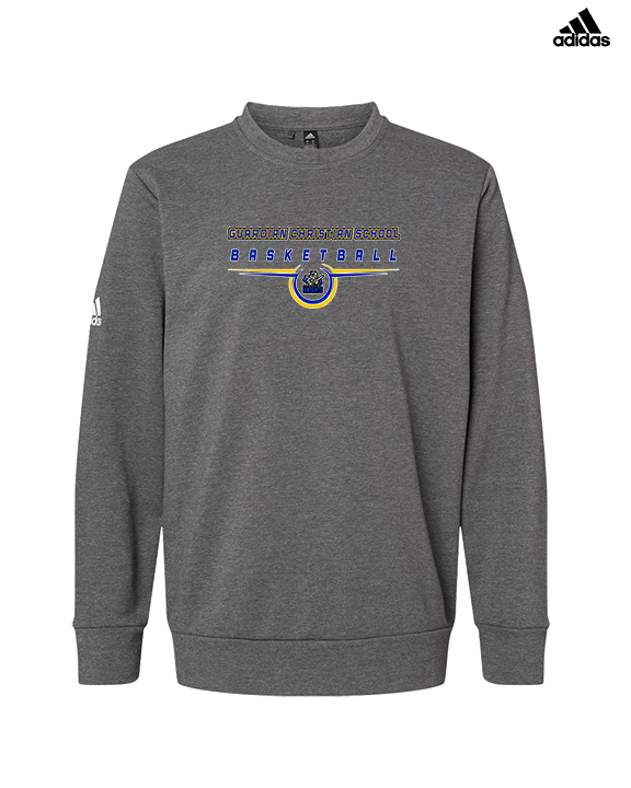 Guardian Christian Academy Basketball Design - Mens Adidas Crewneck