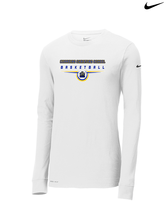 Guardian Christian Academy Basketball Design - Mens Nike Longsleeve