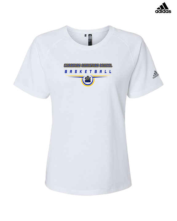 Guardian Christian Academy Basketball Design - Womens Adidas Performance Shirt