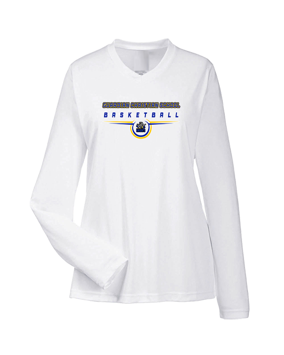 Guardian Christian Academy Basketball Design - Womens Performance Longsleeve