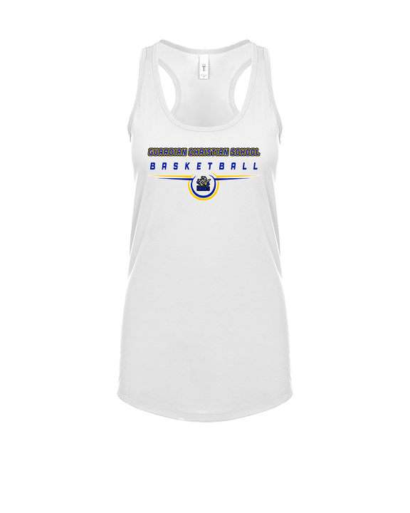 Guardian Christian Academy Basketball Design - Womens Tank Top