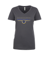 Guardian Christian Academy Basketball Design - Womens Vneck