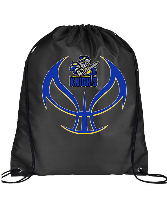 Guardian Christian Academy Basketball Full Ball - Drawstring Bag