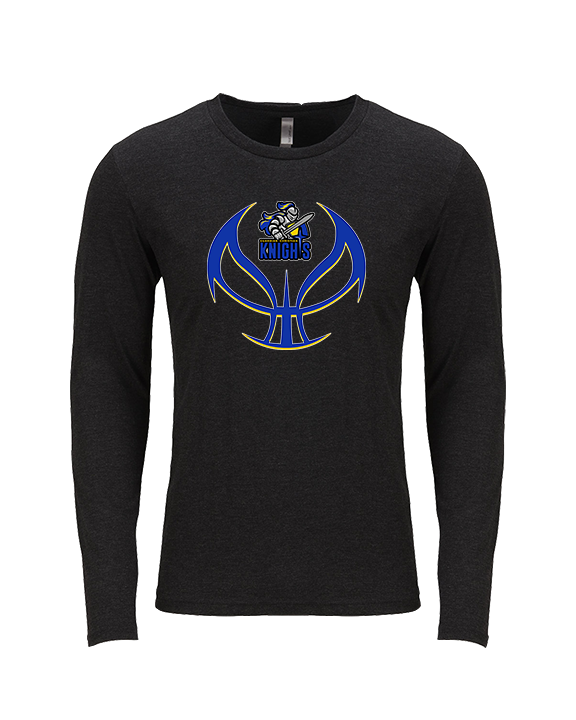 Guardian Christian Academy Basketball Full Ball - Tri-Blend Long Sleeve