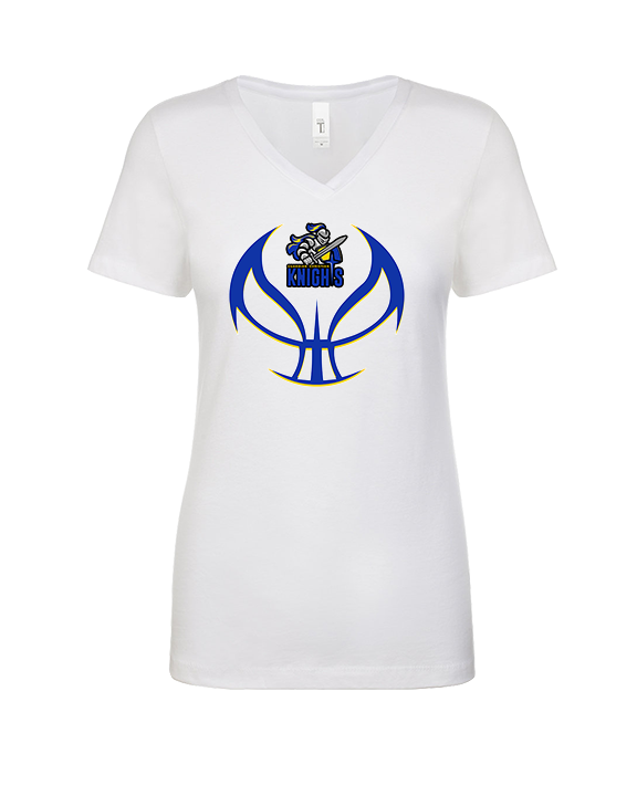 Guardian Christian Academy Basketball Full Ball - Womens Vneck