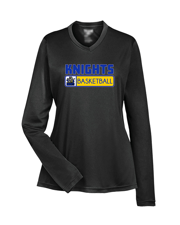 Guardian Christian Academy Basketball Pennant - Womens Performance Longsleeve