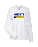 Guardian Christian Academy Basketball Pennant - Womens Performance Longsleeve