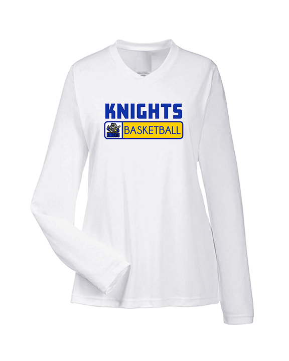 Guardian Christian Academy Basketball Pennant - Womens Performance Longsleeve