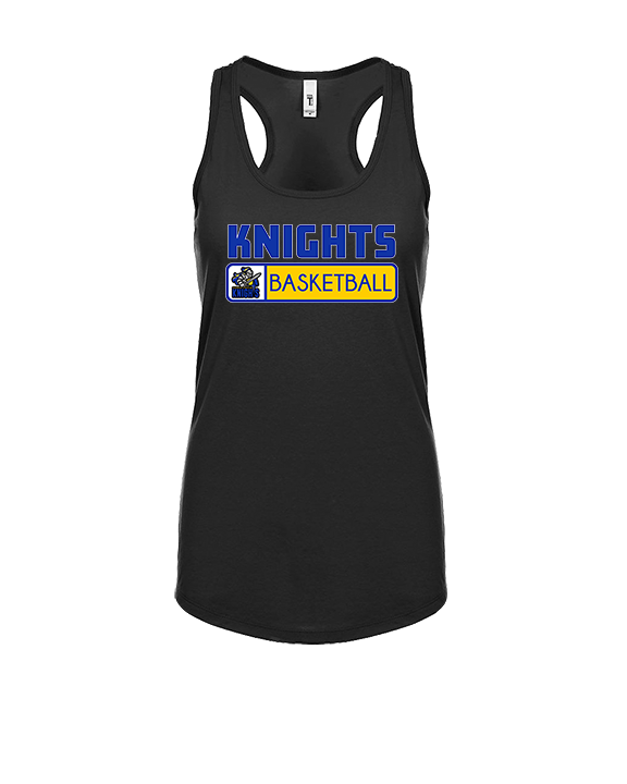 Guardian Christian Academy Basketball Pennant - Womens Tank Top