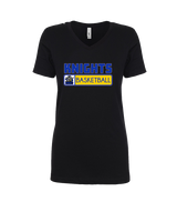 Guardian Christian Academy Basketball Pennant - Womens Vneck